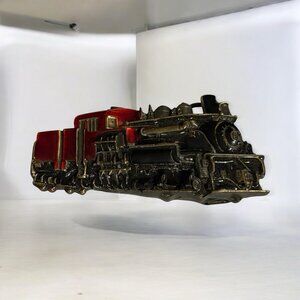 Train Belt Buckle Steam Engine The Great American Buckle Co.‎ USA #1083 1983 VTG